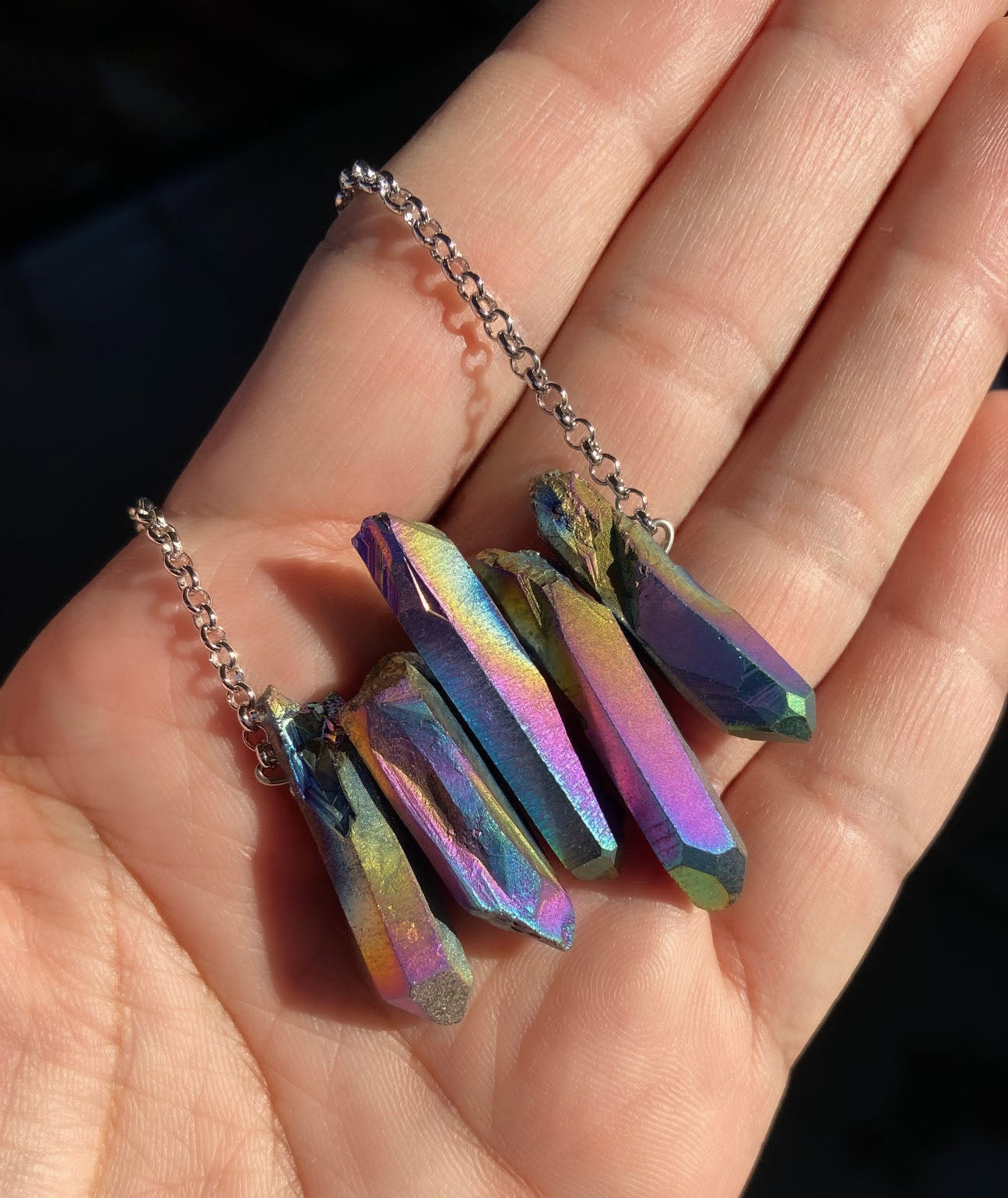 Eryn - Mini Wave Crystal Necklace